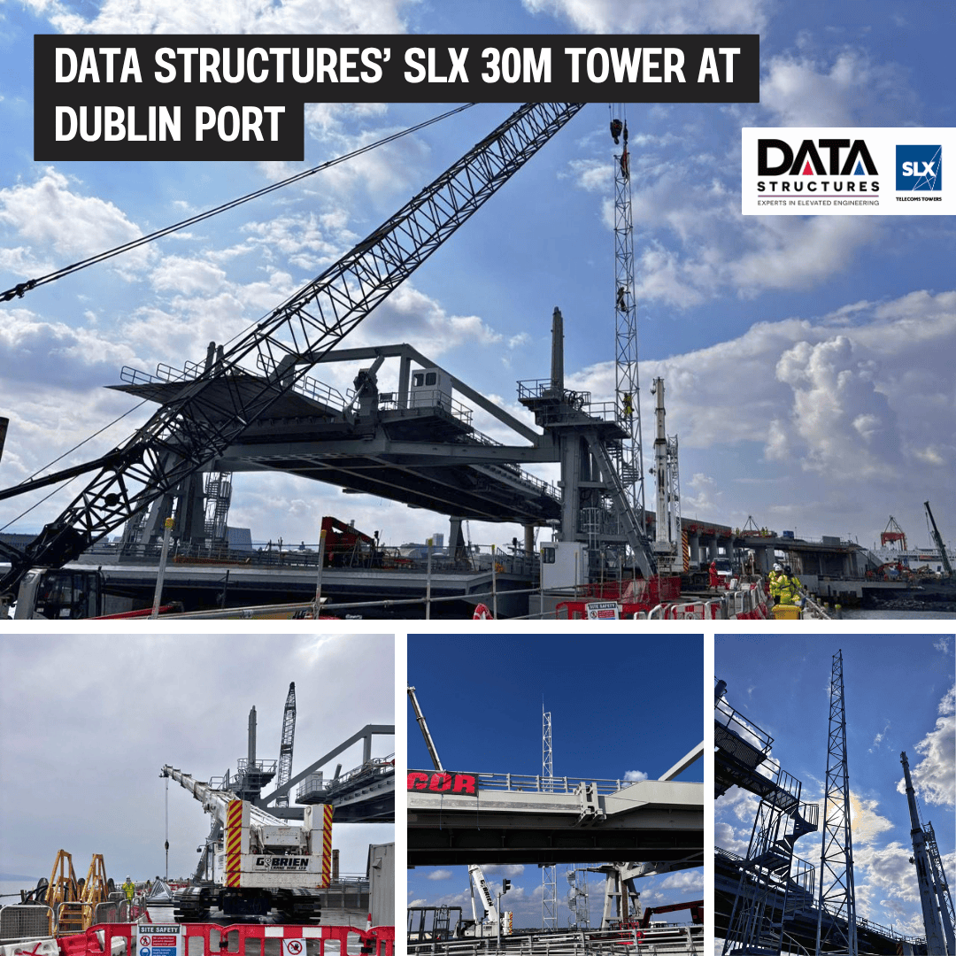 New SLX 30m Tower at Dublin Port by Data Structures
